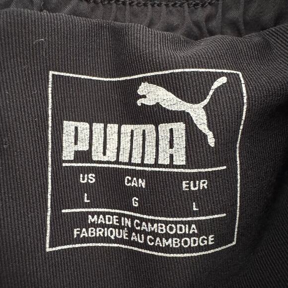 Puma Women's Shorts Size Large 2 in 1 Black Running Athletic Biker 5' - Picture 6 of 10